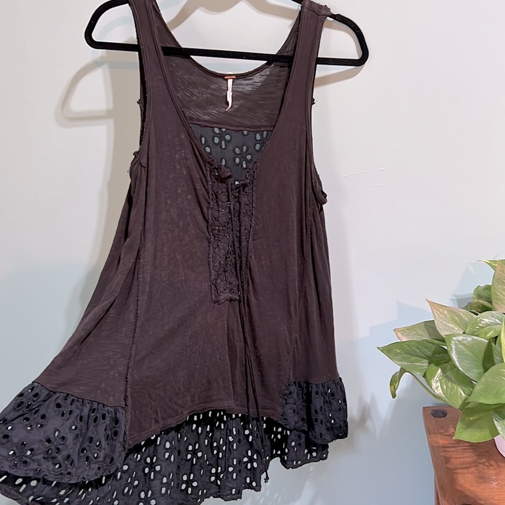 Free People Eyelet Tank